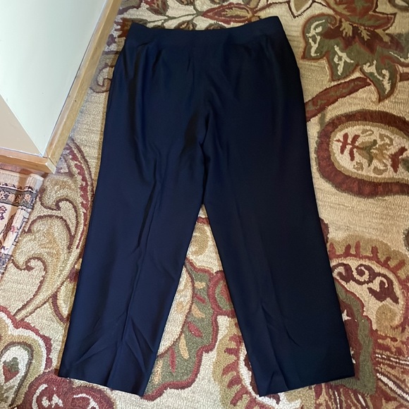 Vtg TALBOTS Size 16W Italian Wool Quality Stretch Dress Career Black Lined NWOT - Picture 3 of 14